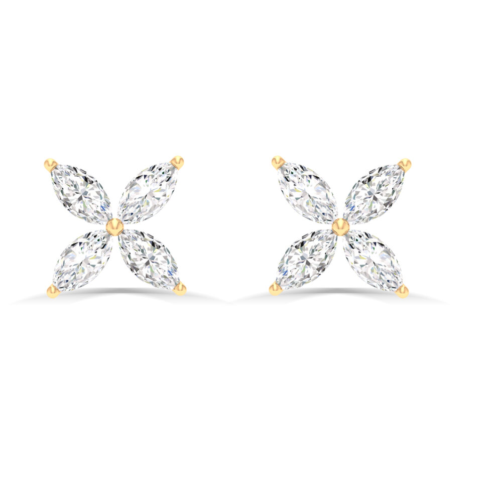 MARQUISE FLOWER EARRING