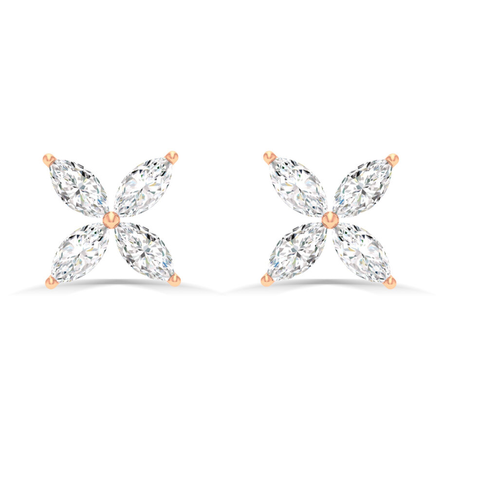 MARQUISE FLOWER EARRING