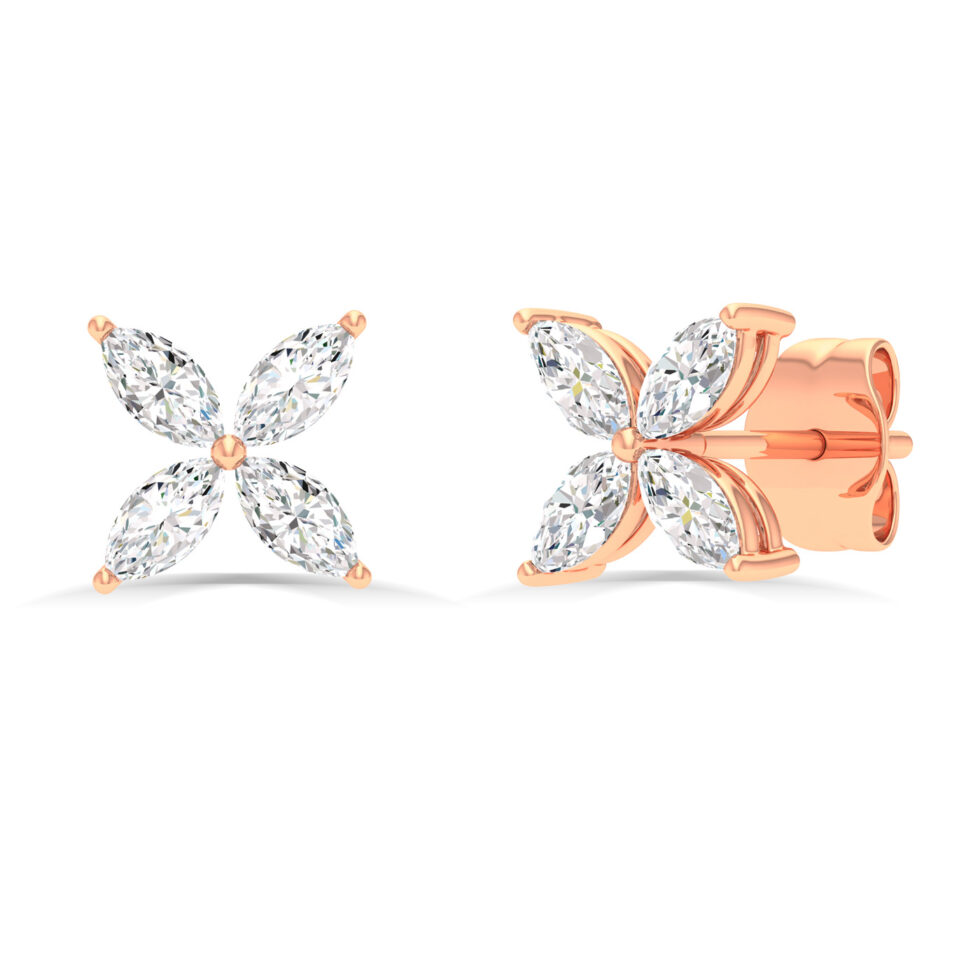 MARQUISE FLOWER EARRING
