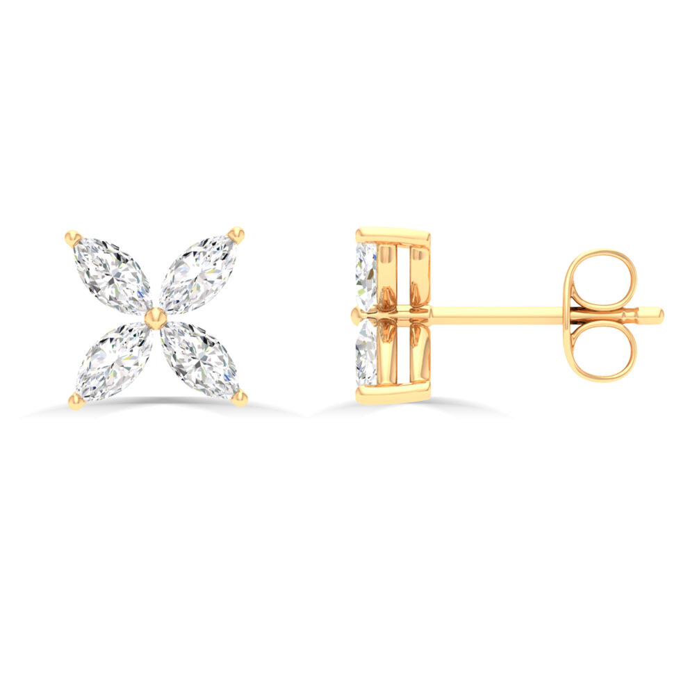 MARQUISE FLOWER EARRING