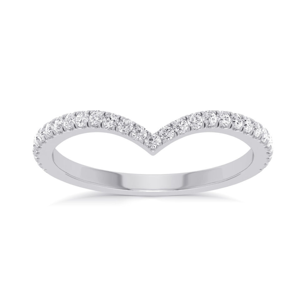 V shape Light Weighted Eternity Band