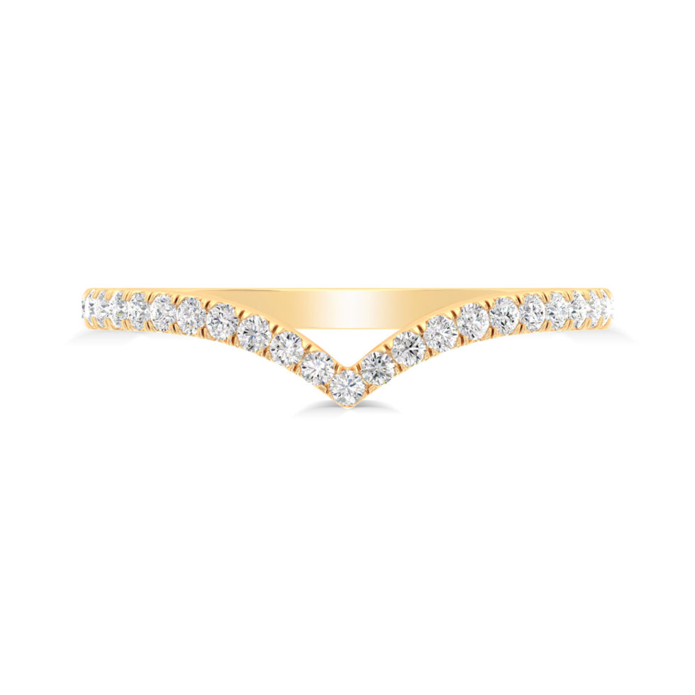 V shape Light Weighted Eternity Band