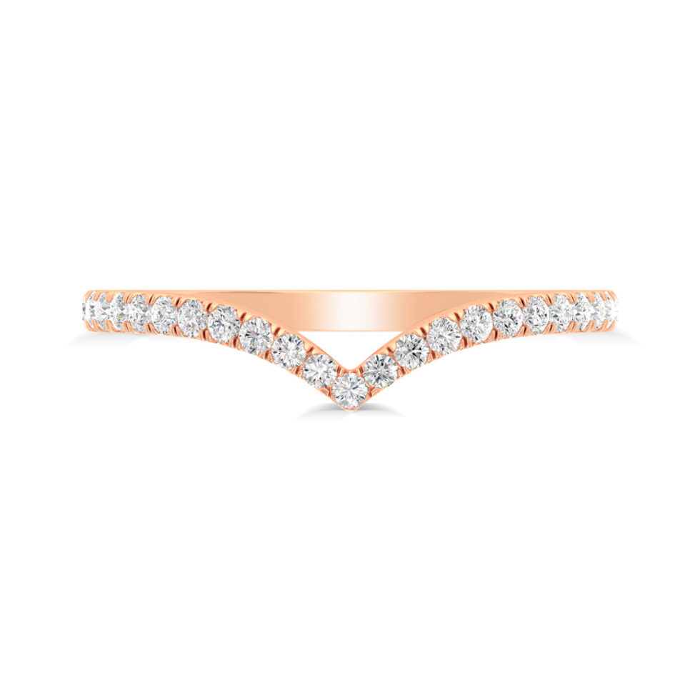 V shape Light Weighted Eternity Band