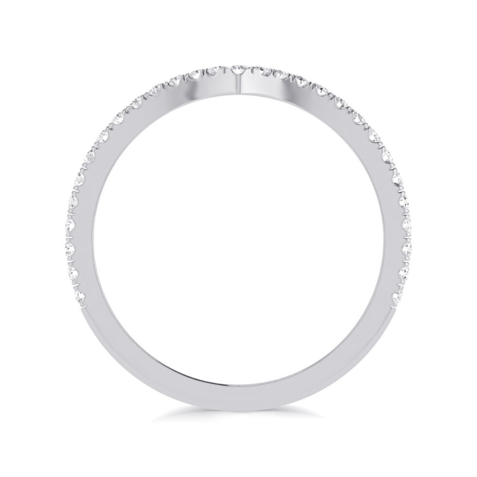 V shape Light Weighted Eternity Band