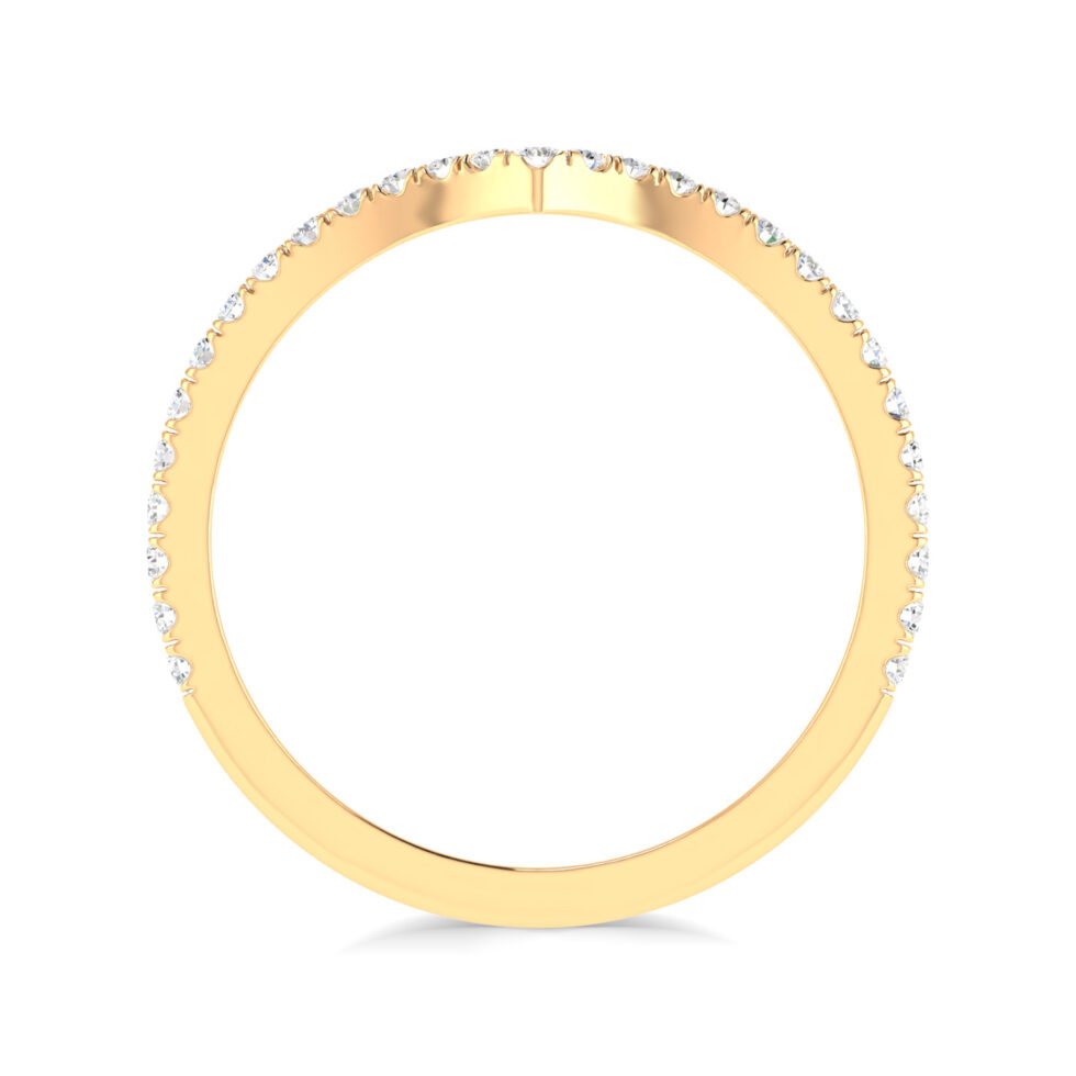 V shape Light Weighted Eternity Band