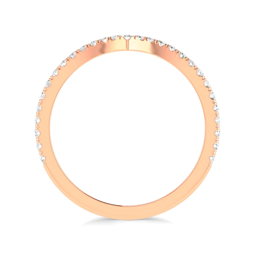 V shape Light Weighted Eternity Band