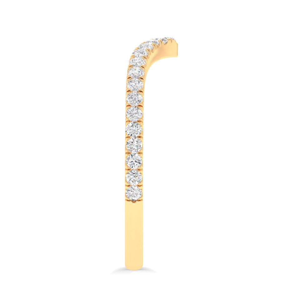 V shape Light Weighted Eternity Band