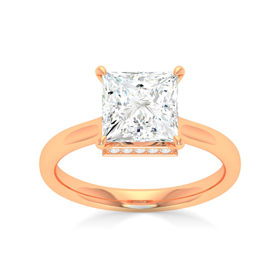 2 ct Lab Grown Diamond Princess Ring