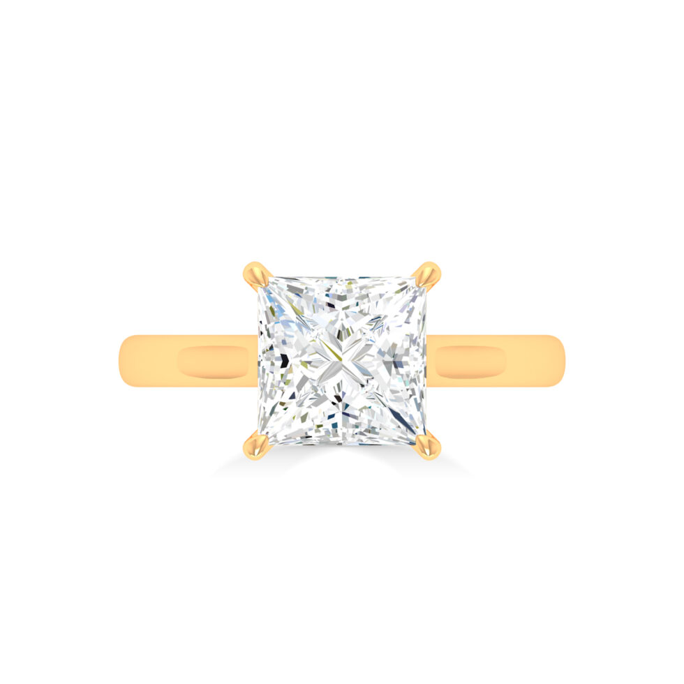 2 ct Lab Grown Diamond Princess Ring