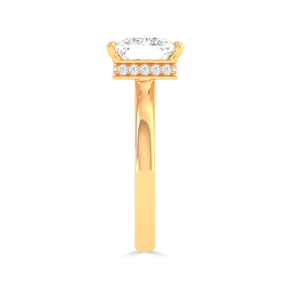 2 ct Lab Grown Diamond Princess Ring