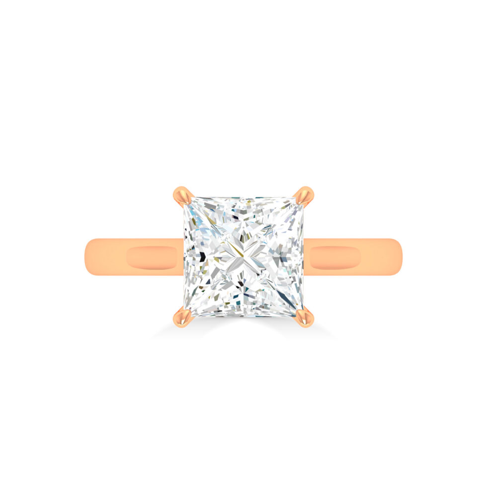 2 ct Lab Grown Diamond Princess Ring