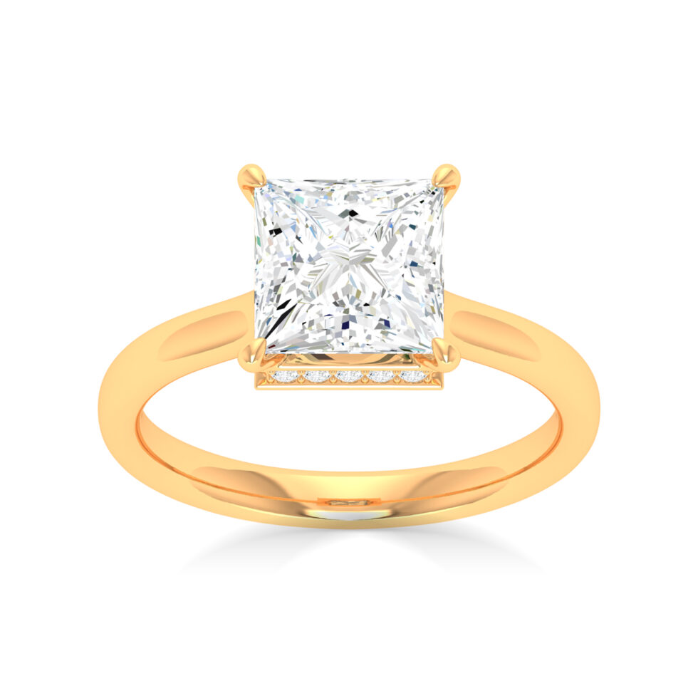 2 ct Lab Grown Diamond Princess Ring