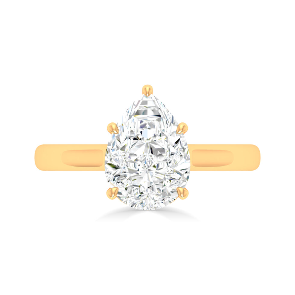3 ct Pear Engagement Ring