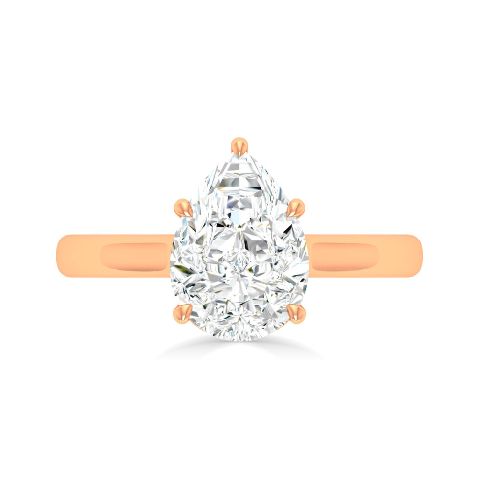 3 ct Pear Engagement Ring