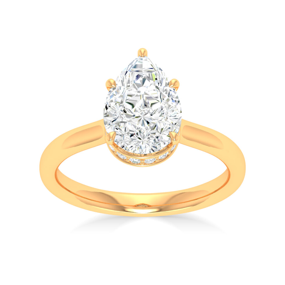 3 ct Pear Engagement Ring