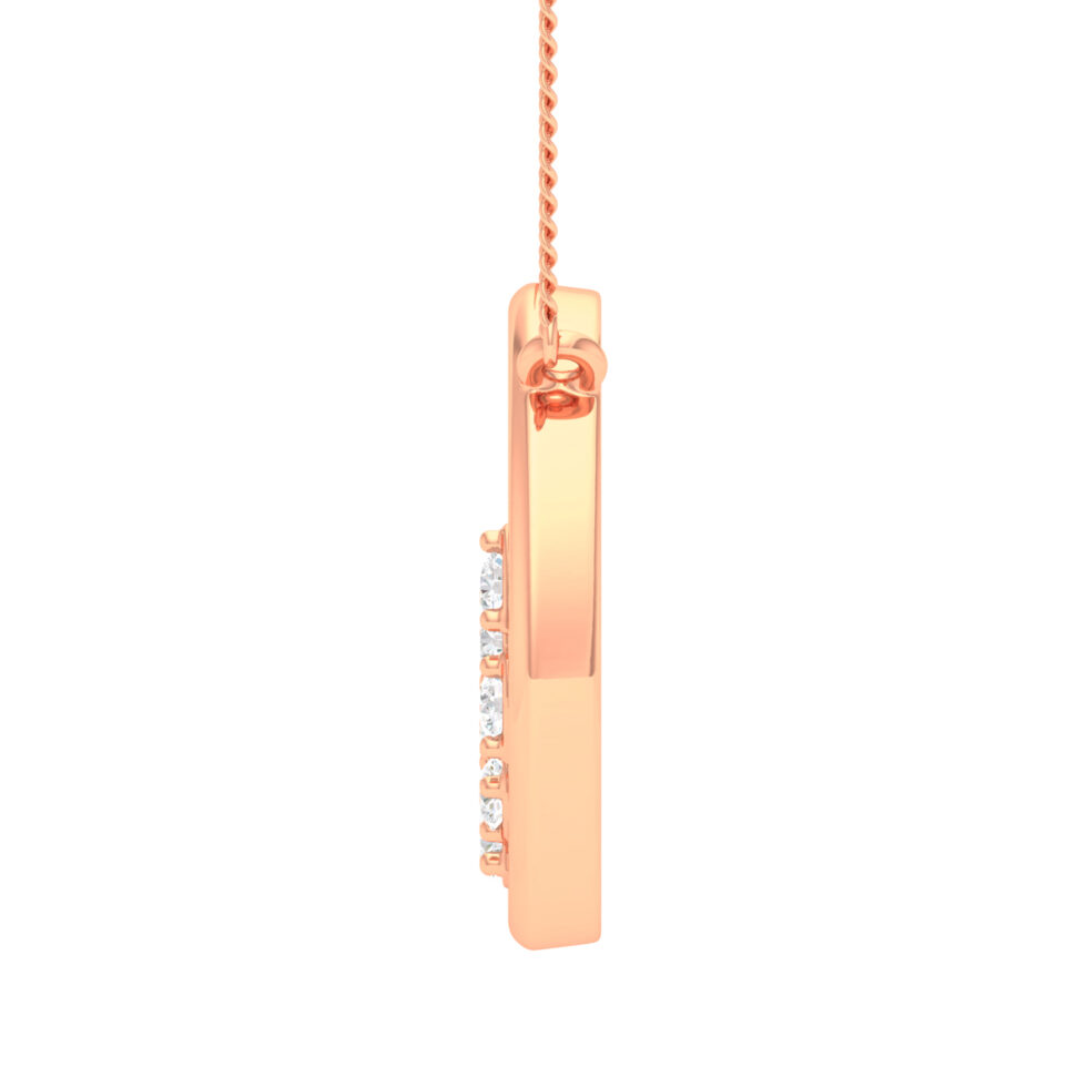 LAB GROWN HEART MINIATURE PENDANT NECKLACE