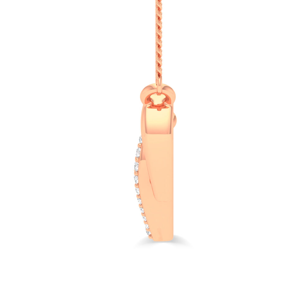 LAB CREATED DUAL HEART PENDANT NECKLACE