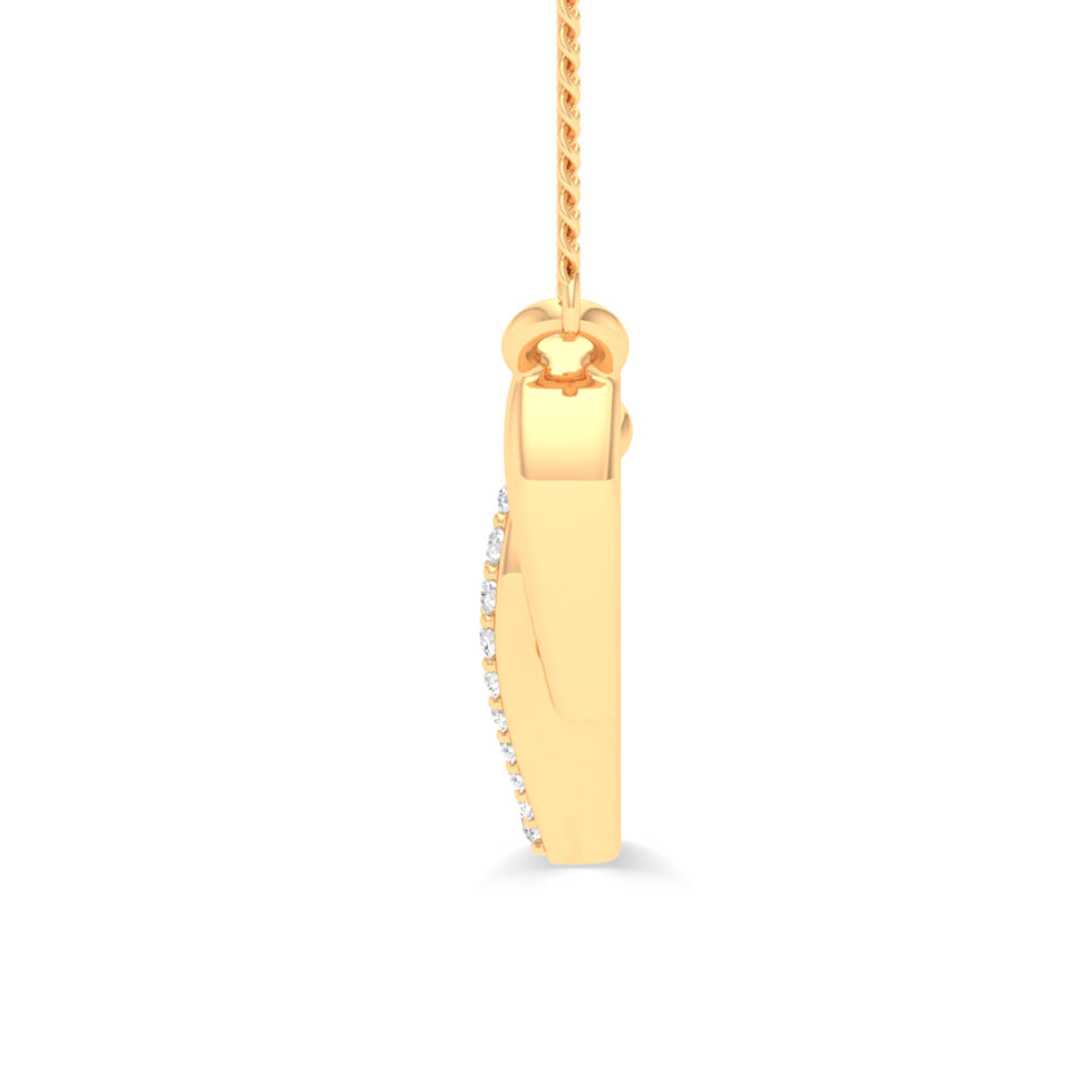 LAB CREATED DUAL HEART PENDANT NECKLACE