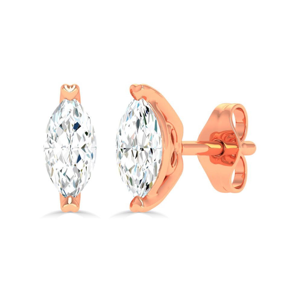 LAB GROWN DIAMOND MARQUISE STUD EARRINGS