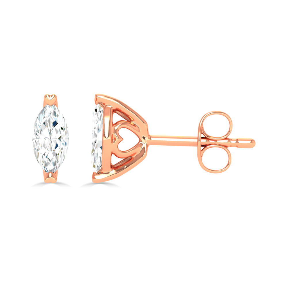 LAB GROWN DIAMOND MARQUISE STUD EARRINGS