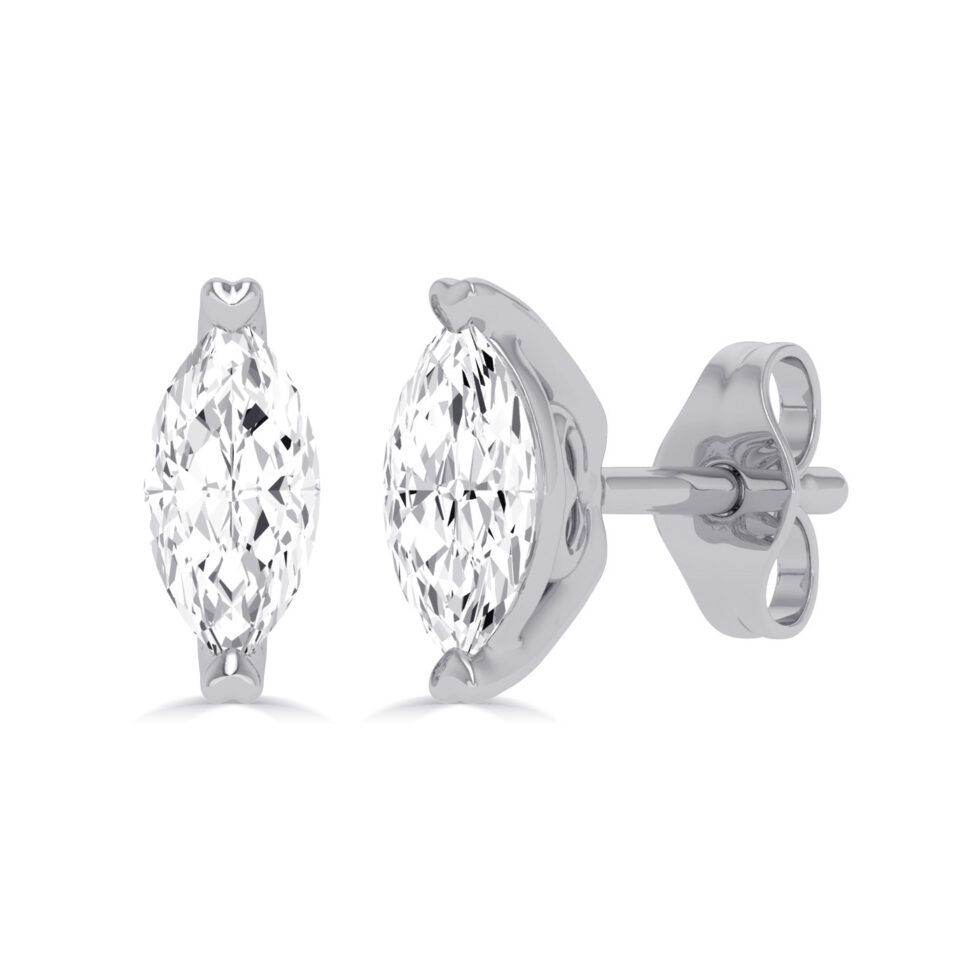 LAB GROWN DIAMOND MARQUISE STUD EARRINGS