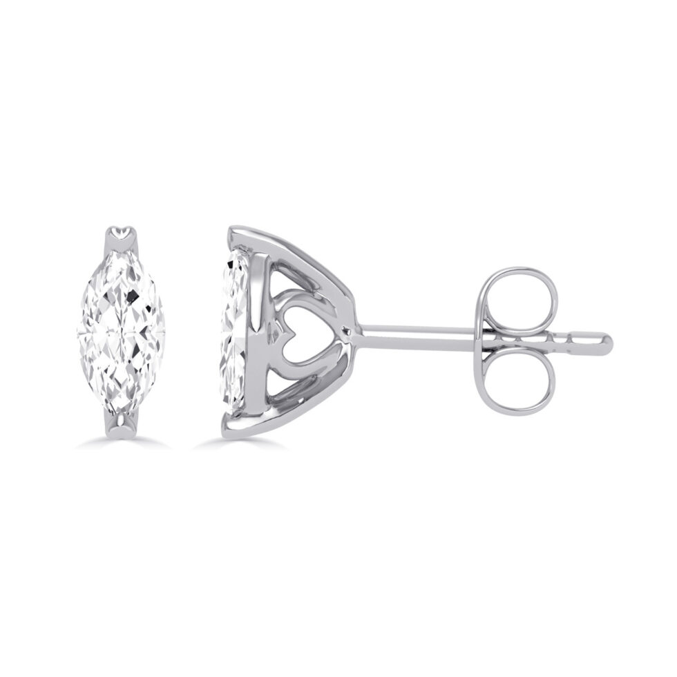 LAB GROWN DIAMOND MARQUISE STUD EARRINGS