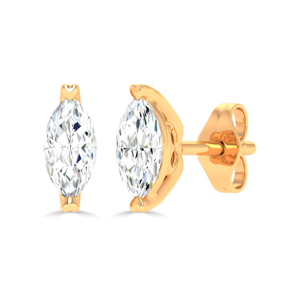 LAB GROWN DIAMOND MARQUISE STUD EARRINGS