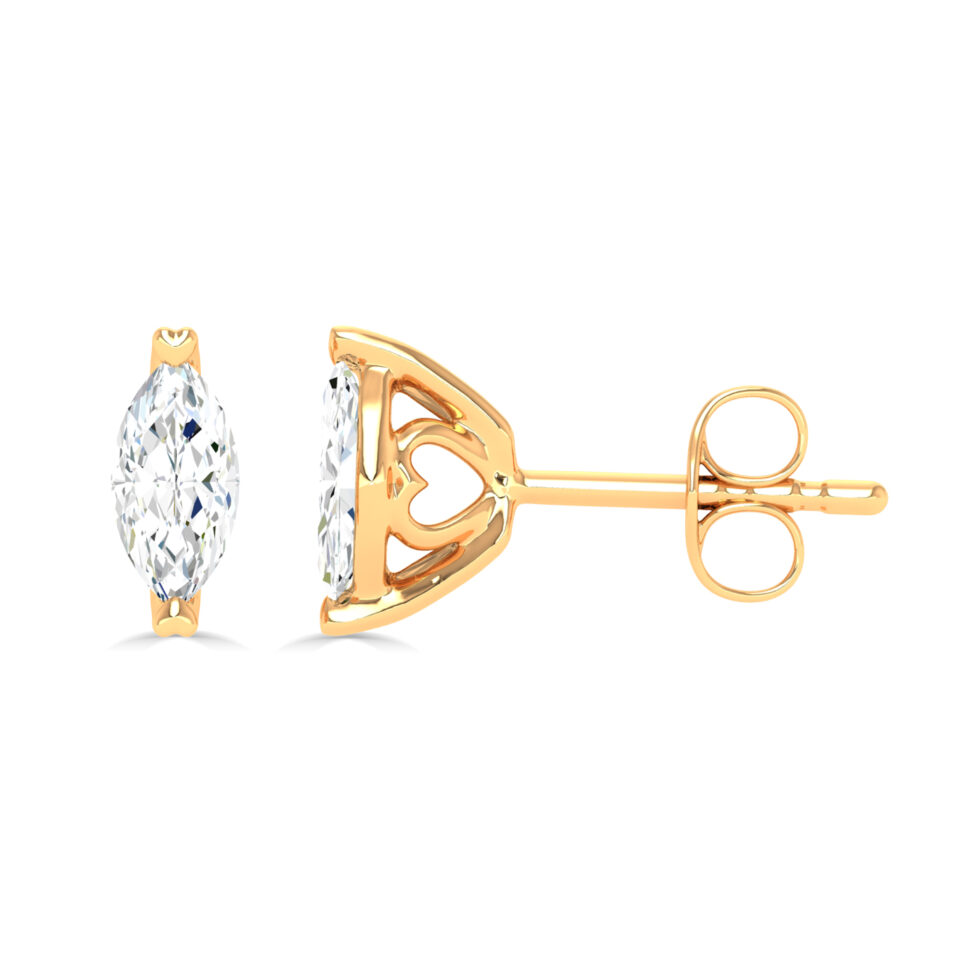 LAB GROWN DIAMOND MARQUISE STUD EARRINGS