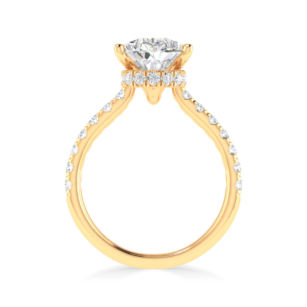 3ct Pear lab created diamonds