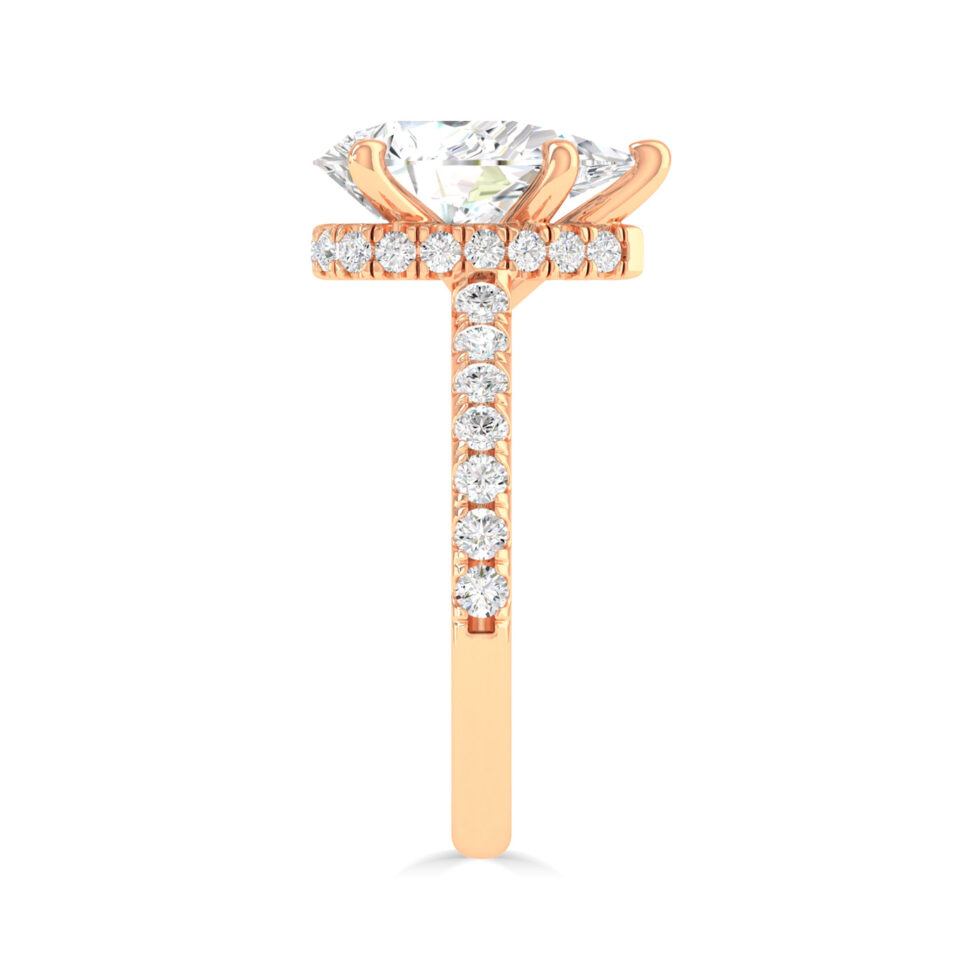 3ct Pear lab created diamonds