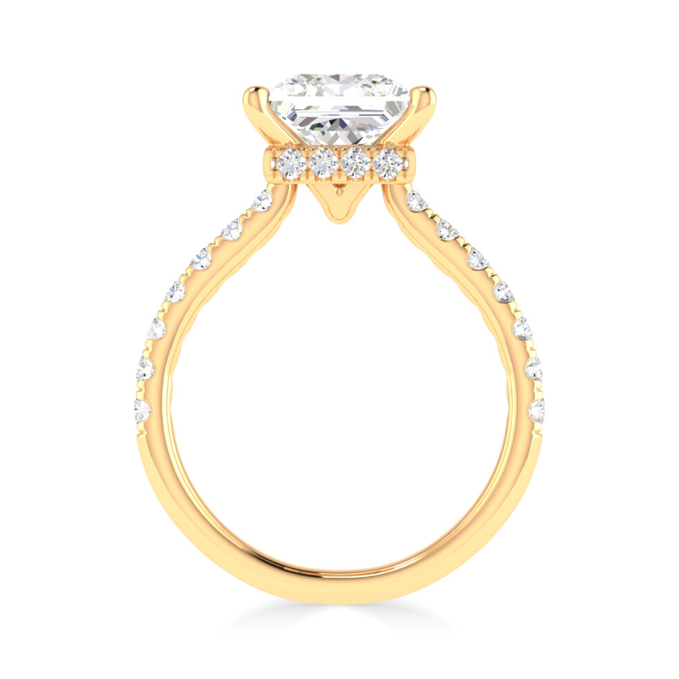 Princess Lab diamond Engagement Ring