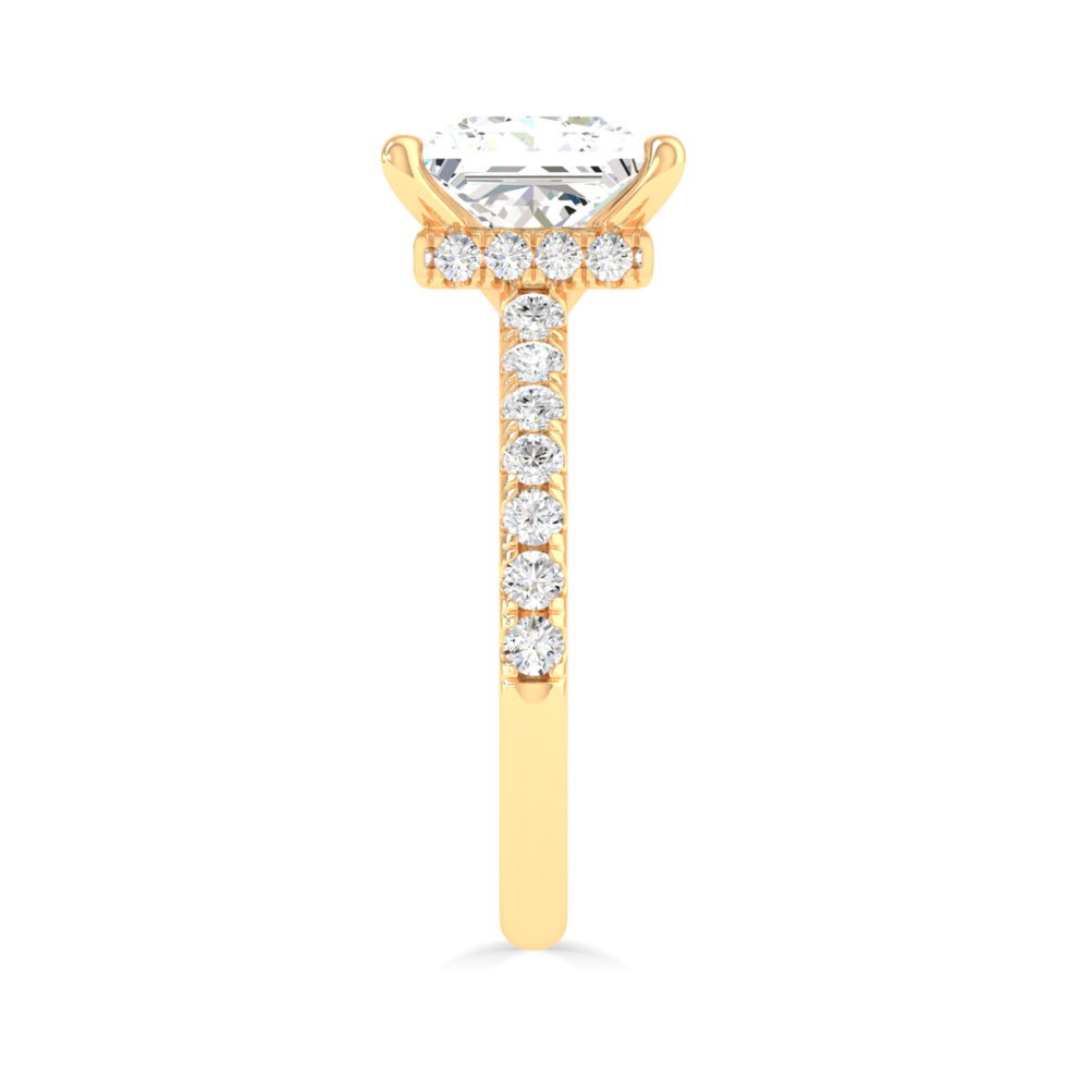 Princess Lab diamond Engagement Ring
