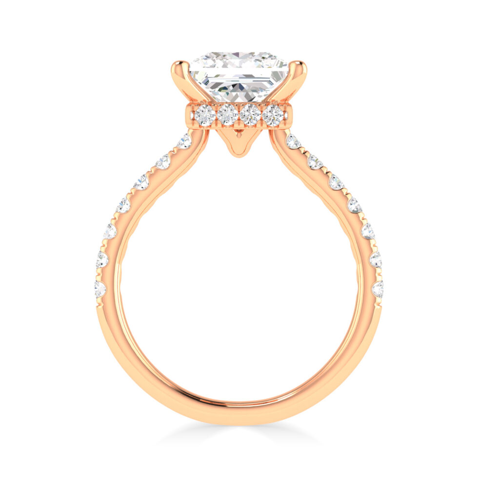 Princess Lab diamond Engagement Ring