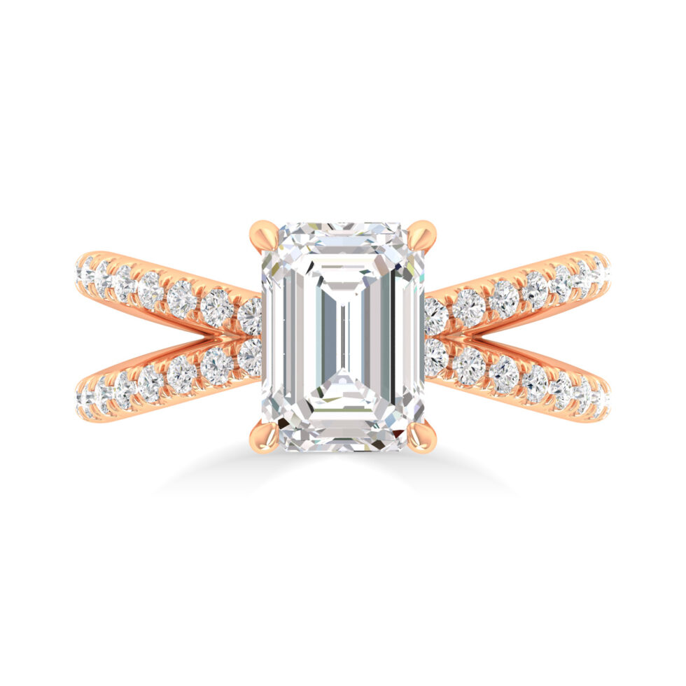 Emerald Designer Lab Created Ring