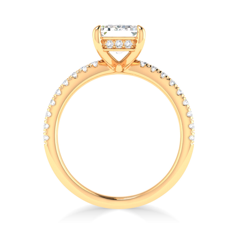 Emerald Designer Lab Created Ring