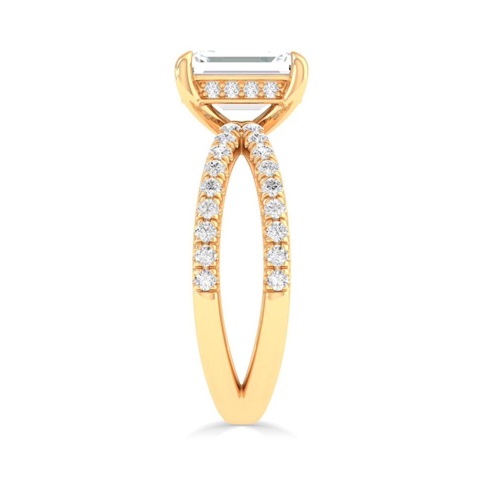 Emerald Designer Lab Created Ring