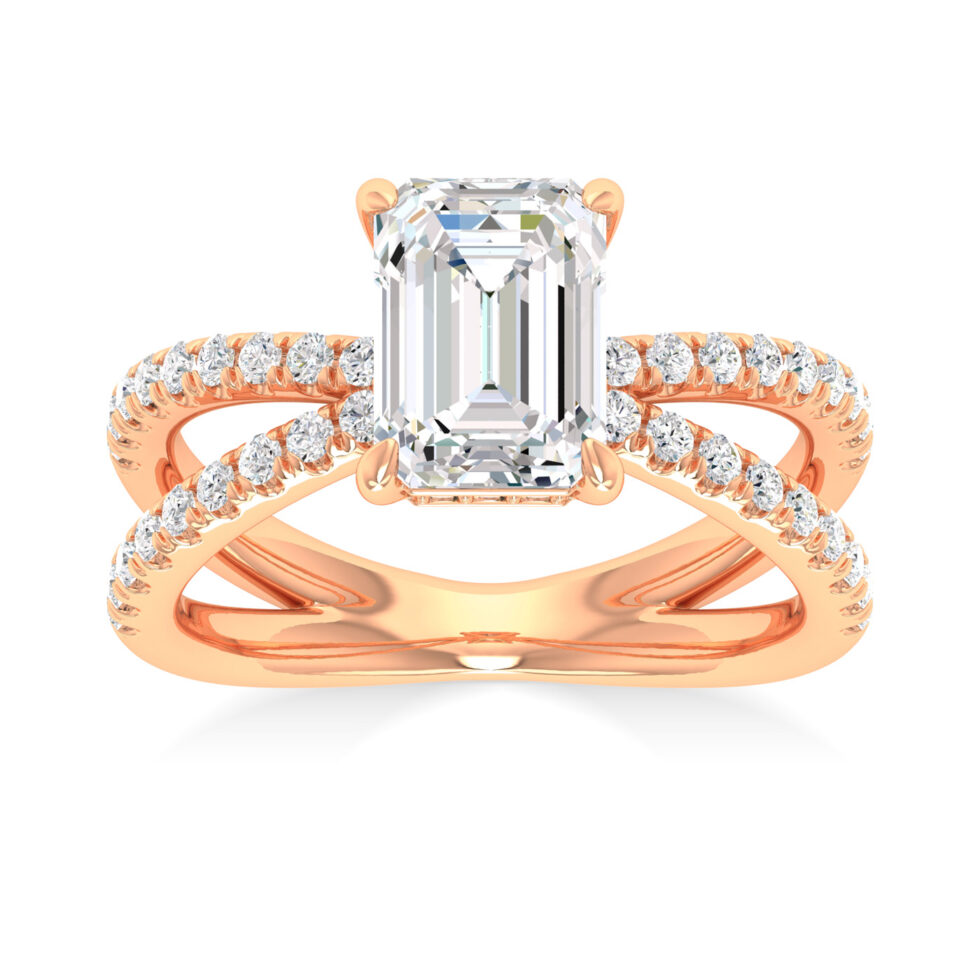 Emerald Designer Lab Created Ring
