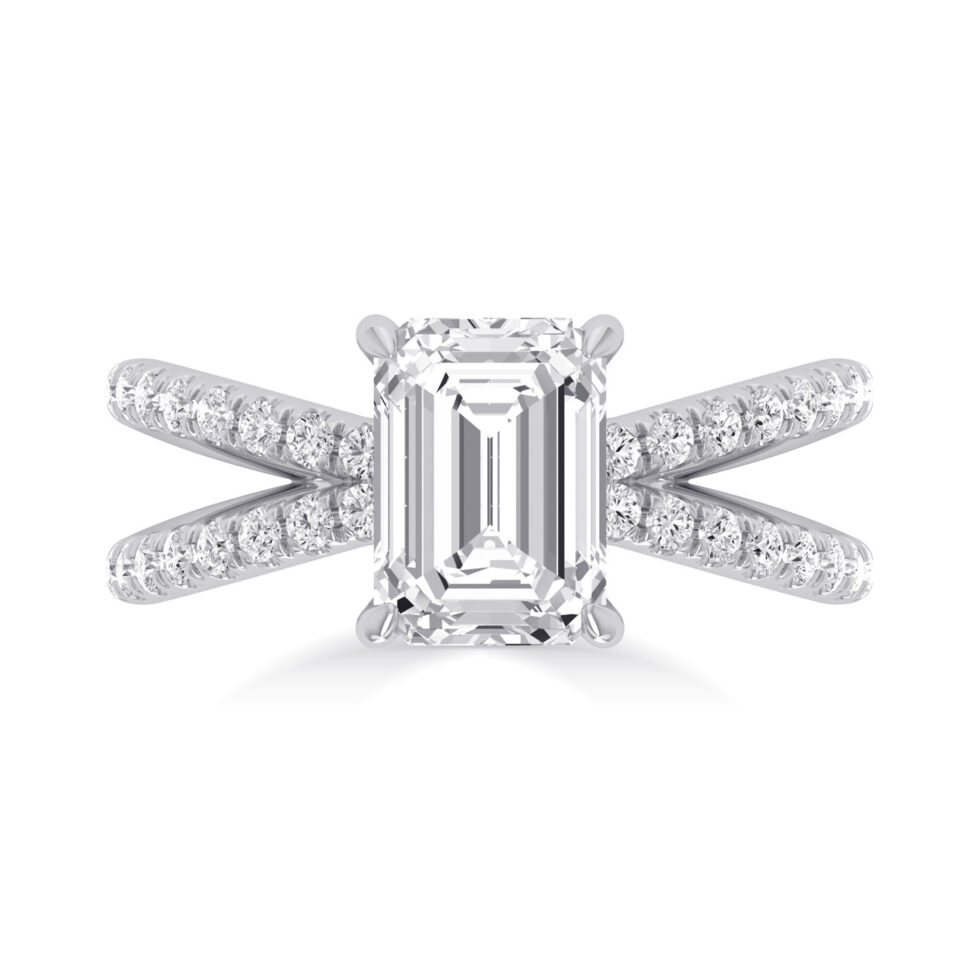 Emerald Designer Lab Created Ring
