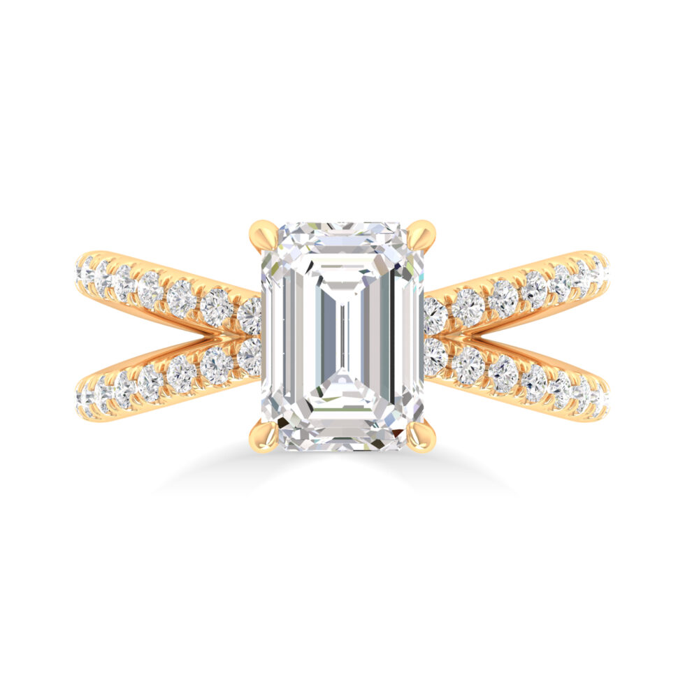 Emerald Designer Lab Created Ring