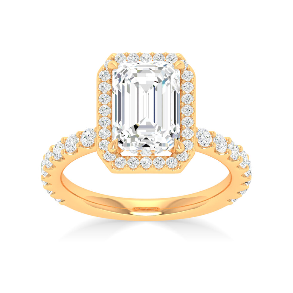 Emerald Engagement Ring