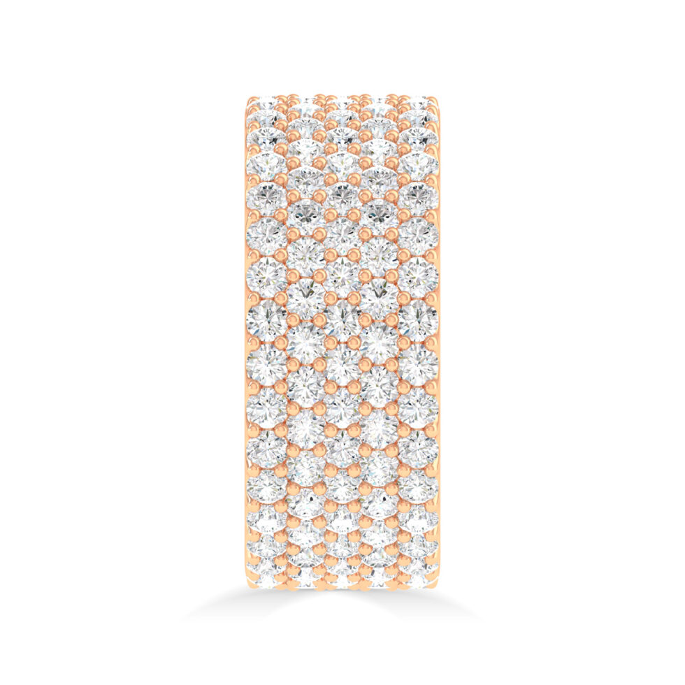 5 Lines Eternity lab grown Diamond Ring