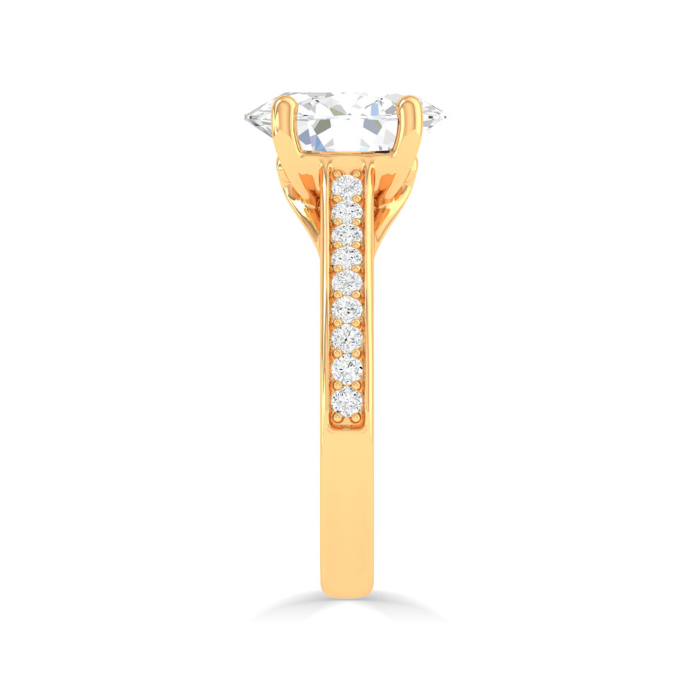 3ct Oval Lab grown diamond ring