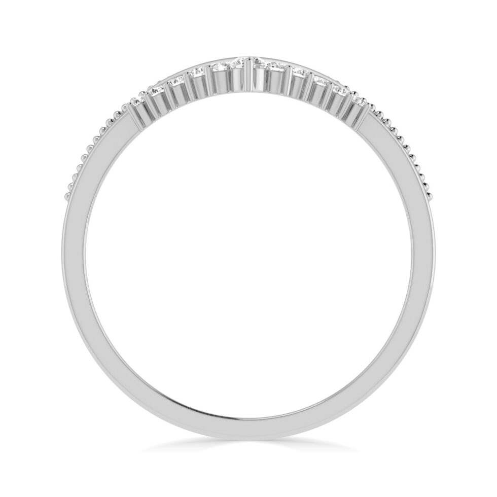 V Shape Designer Lab Grown Diamond Ring