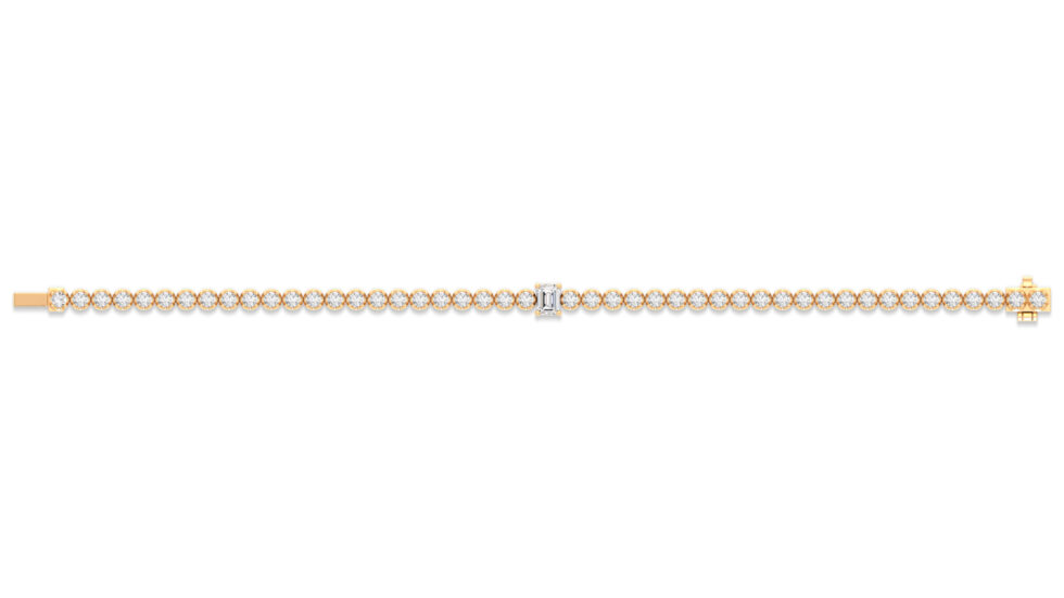 LAB CREATED TENNIS  BRACELET
