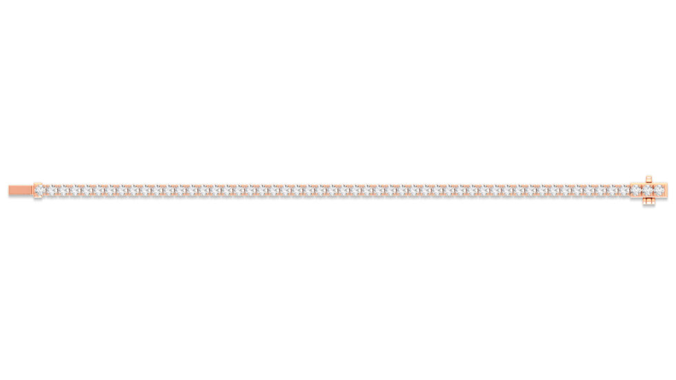 10 POINTER TENNIS  BRACELET LAB GROWN