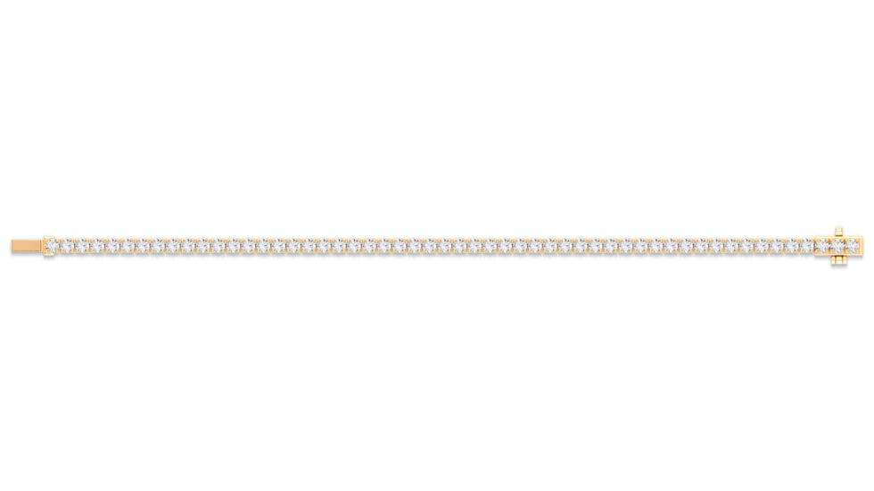 10 POINTER TENNIS  BRACELET LAB GROWN