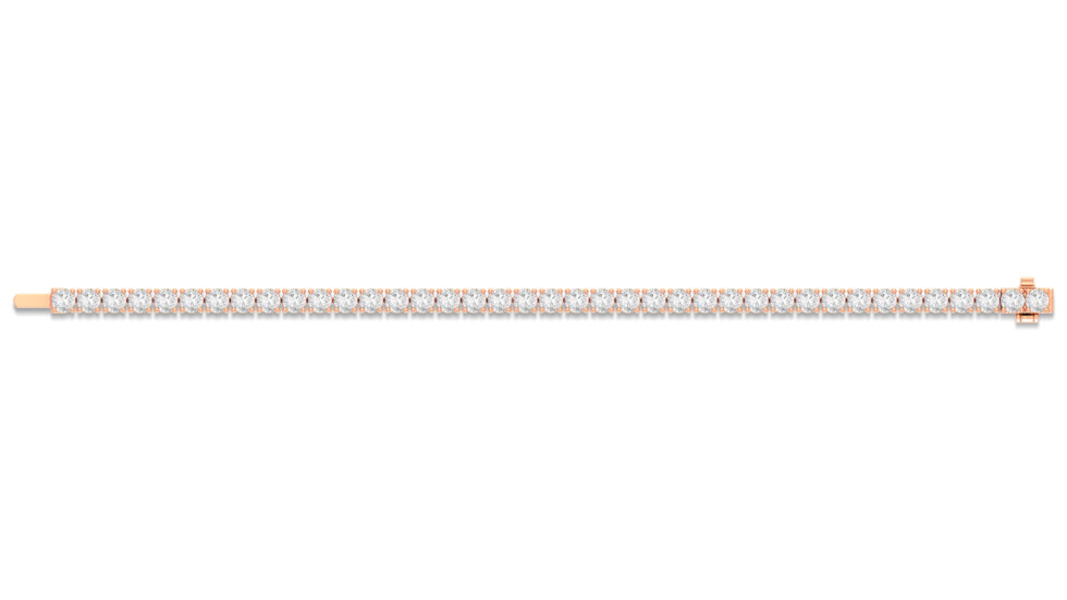 30 POINTER LAB CREATED  ROUND TENNIS BRACELET