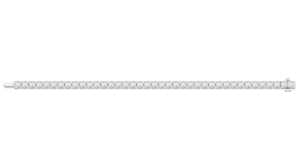 30 POINTER LAB CREATED  ROUND TENNIS BRACELET