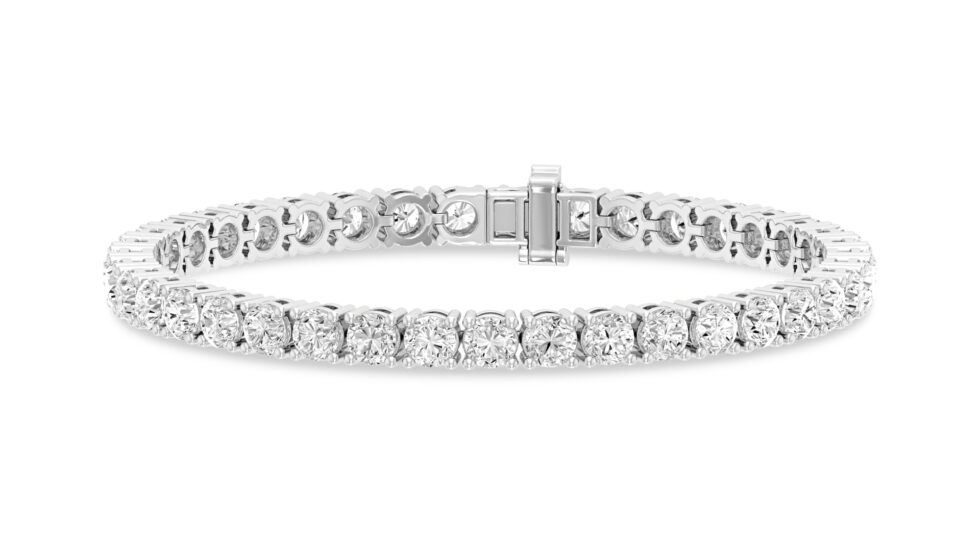 30 POINTER LAB CREATED  ROUND TENNIS BRACELET