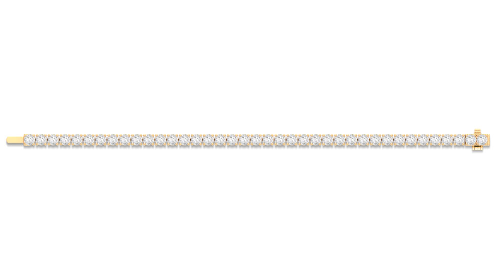 30 POINTER LAB CREATED  ROUND TENNIS BRACELET